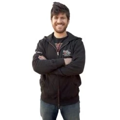 Peaceful Valley Hooded Zipper Sweatshirt - XL (Black)