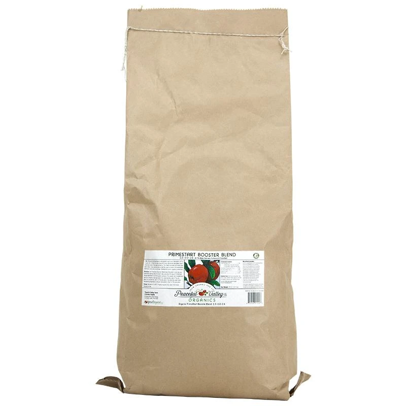 Peaceful Valley Organic PrimeStart Booster Blend 2.3-5.0-2.6 (30 Lb) 1 Peaceful Valley Organic PrimeStart Booster Blend 2.3-5.0-2.6 (30 Lb)